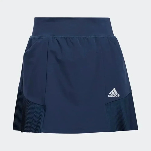 Adidas Blue Sport Primegreen Pleated Skort Womens Medium Golf Tennis Athletic - Picture 9 of 9